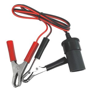 12V Battery Clip To Cigarette Lighter Port